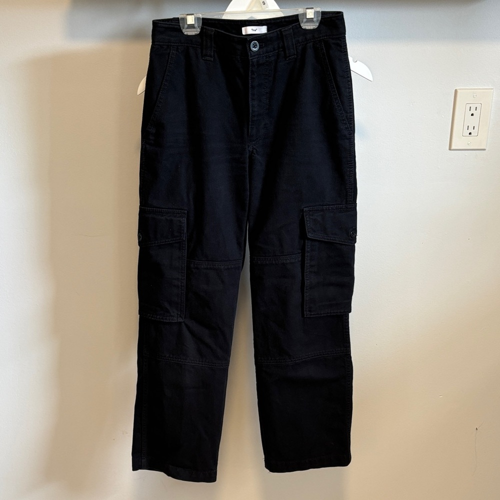 Aritzia TNA denim cargo pants.